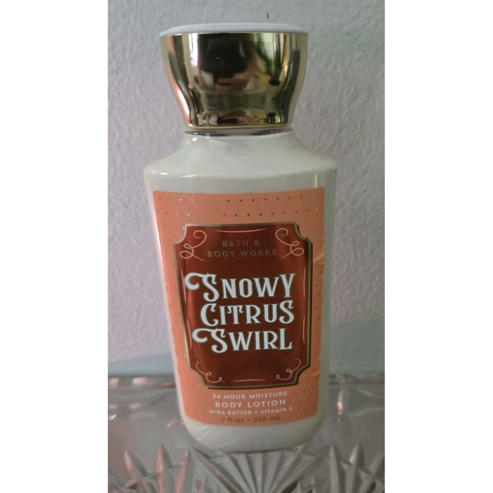 BATH & BODY WORKS Snowy Citrus Swirl  BODY LOTION 8 OZ  *Discontinued*